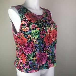 Vintage Judith Hart Sleeveless Top Knit Silk